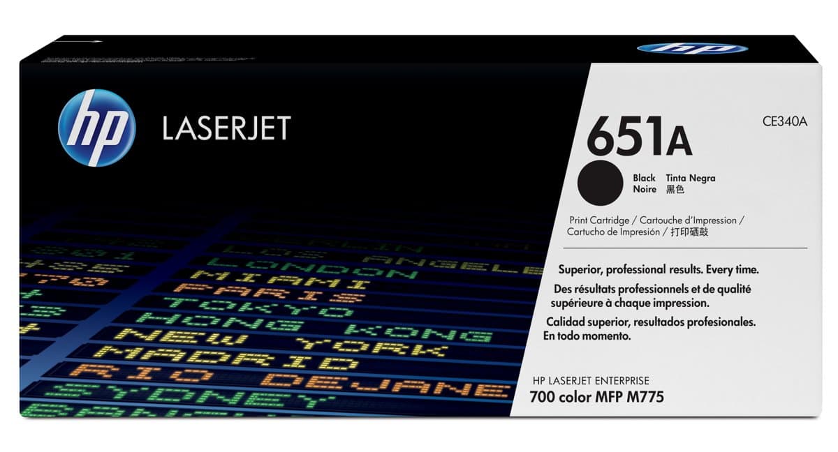 HP 651A Black LaserJet Toner Cartridge, 13500-page yield, 1-pack