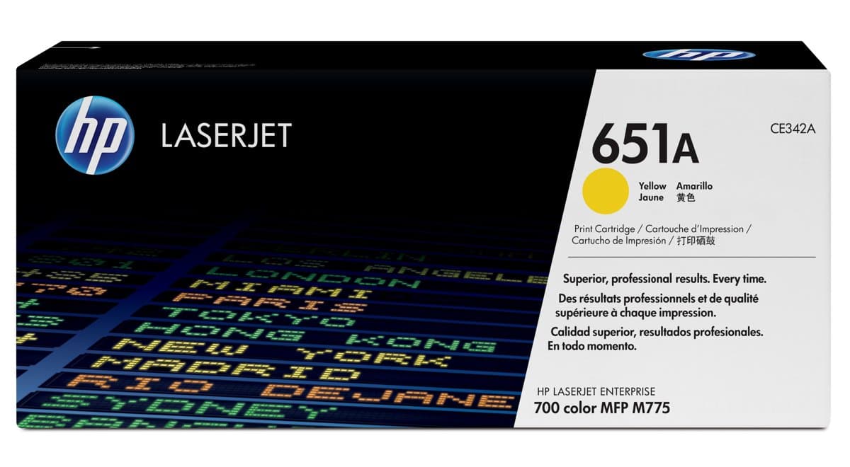 HP 651A Yellow Original LaserJet Toner Cartridge, 16000 Pages