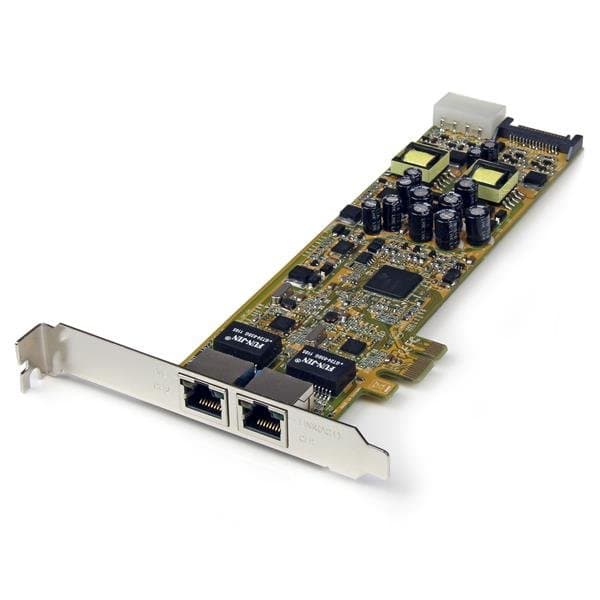 StarTech Dual Port PCIe Gigabit PoE Network Card, 1000 Mbps, 25.5W per Port, IEEE 802.3at