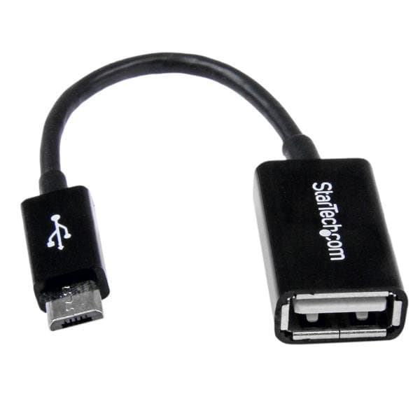 StarTech 5" Micro-USB OTG Adapter Cable, Male Micro-B to Female USB-A