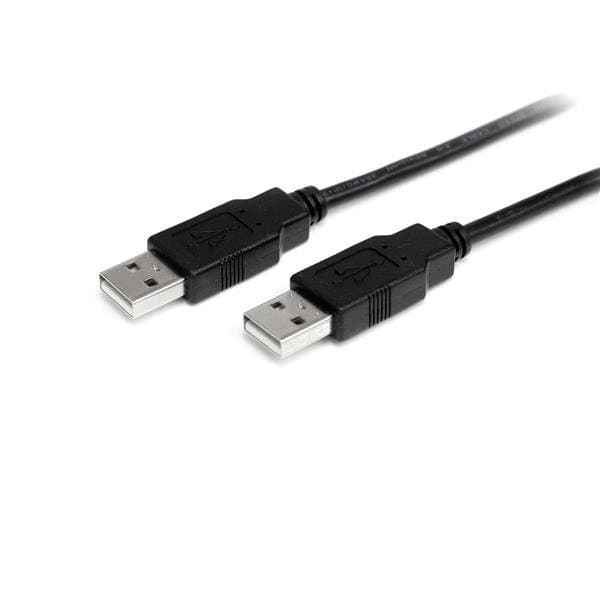 StarTech USB 2.0 A-to-A Cable, 2 m, Male-to-Male, Black