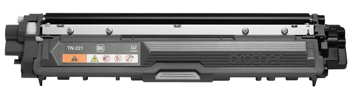 Brother TN-221BK Black Toner Cartridge, 2500 Pages, Standard