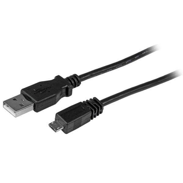 StarTech 6ft Micro USB Cable, USB 2.0, Micro-B Connector, Black