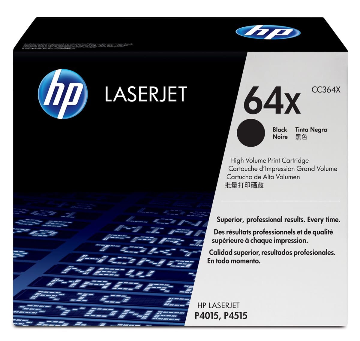 HP 64X High Yield Black Toner Cartridge, 24000 pages, Black, 1 pc