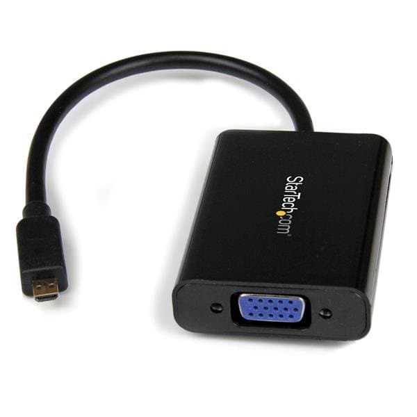 StarTech Micro HDMI to VGA Adapter Converter, 1080p, 60Hz, Audio Output