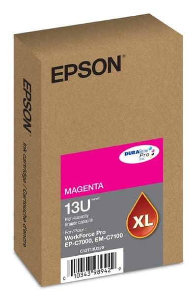 Epson T13U DuraBrite Pro Magenta Ink Cartridge, High Capacity, XL Yield