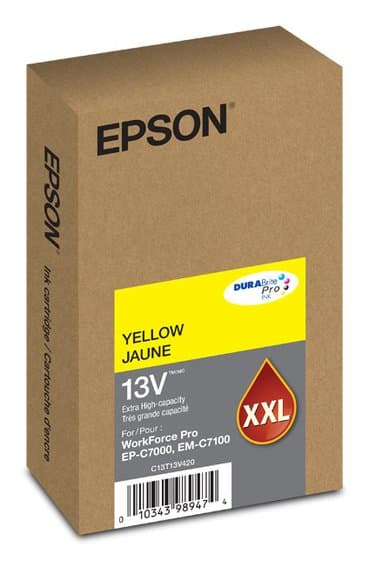 Epson T13V DURABrite Pro Extra High Yield Ink Cartridge, Yellow