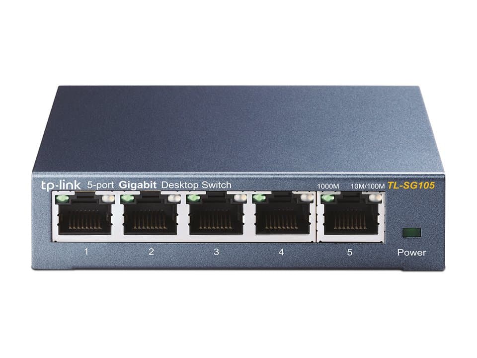 TP-Link 5-Port Gigabit Desktop Switch, 10/100/1000Mbps, 10 Gbps Switching