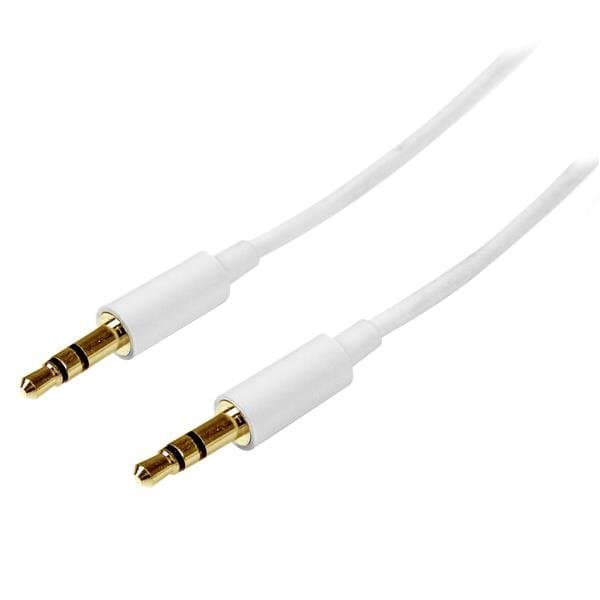StarTech 3.5mm Audio Cable, Stereo Mini Jack, 1 m, Gold Contacts