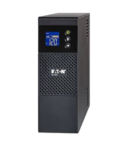 Eaton 5S Tower UPS, 1500VA, LCD Display, 120V Input