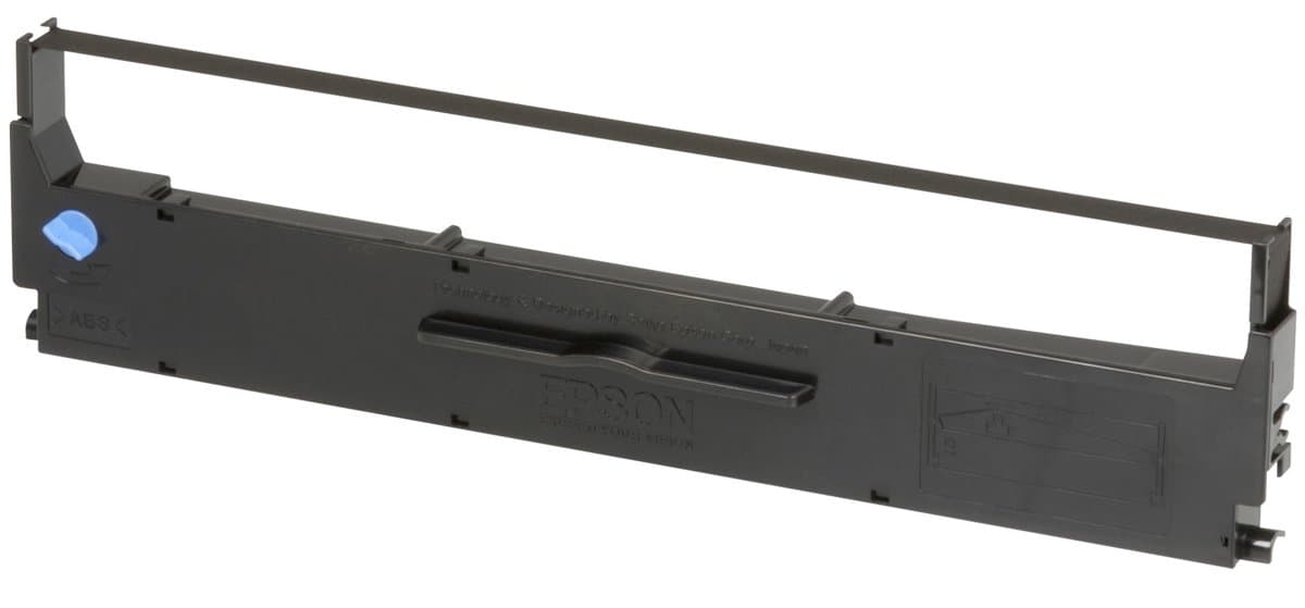 Epson S015631 Ribbon Cartridge, 9-Pin Dot Matrix, Black, LX-350 Compatible