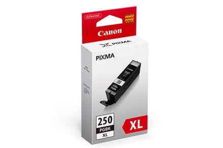 Canon PGI-250 Black Ink Cartridge, XL Yield, Pigment-Based, ChromaLife100+