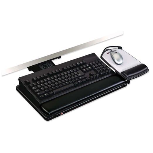 3M KP200LE Adjustable Keyboard Platform, Black, AKT Compatible
