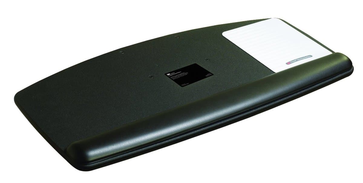 3M KP100LE Standard Keyboard Platform, Gel Wrist Rest, Adjustable Mousing