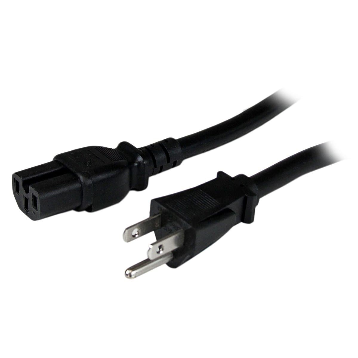 StarTech PXT515C154, AC Power Cord, NEMA 5-15P to C15, 4 ft
