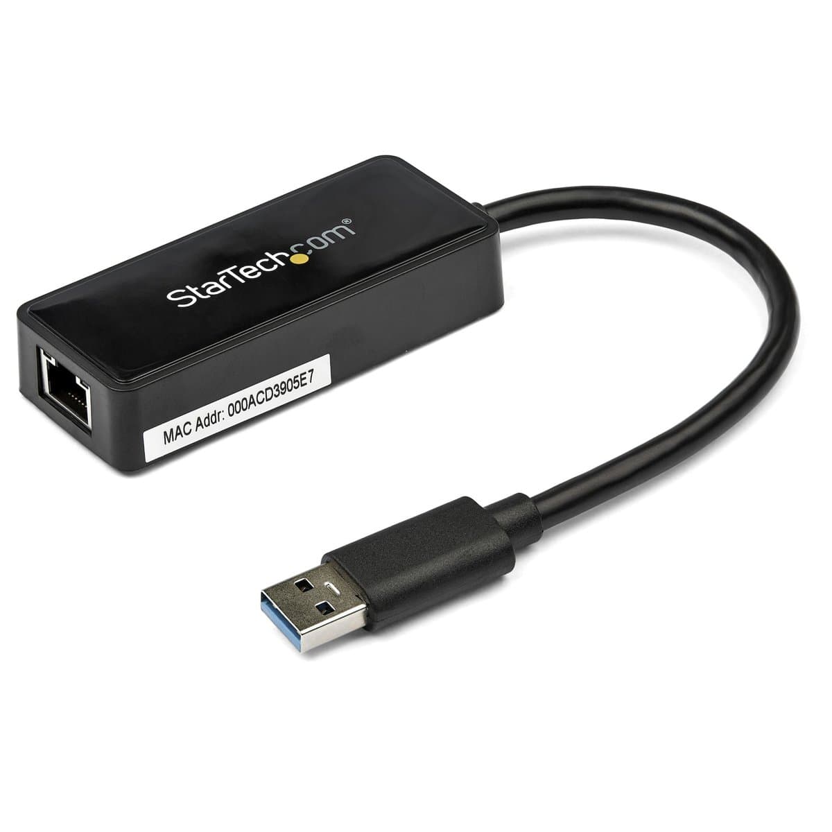 StarTech USB31000SPTB, Gigabit Ethernet Adapter, USB Pass-Through, 5Gbps