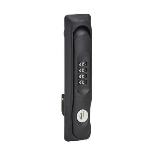 Eaton Locking Rack Door Handles, Front and Back, 4-Digit Combo