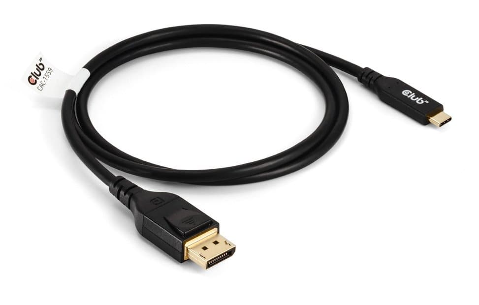 Club CAC-1559 USB-C to DisplayPort 2.1 Cable, 1 m, 80 Gbps, DP80