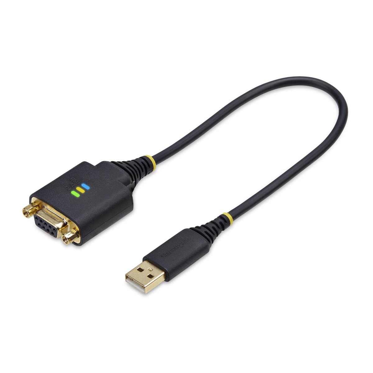 StarTech USB-A to DB9 Serial Adapter Cable, 1 ft, Null Modem, FTDI
