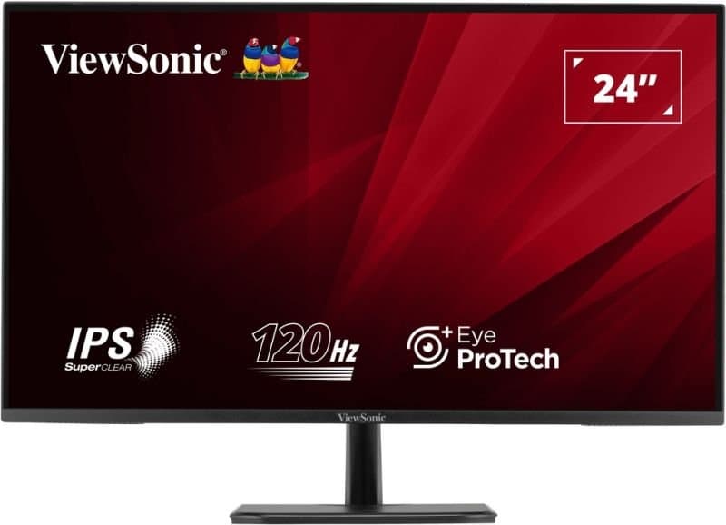 Viewsonic VA2456A-MHD 24in Full HD IPS Monitor, 1920×1080, 1ms, 120Hz