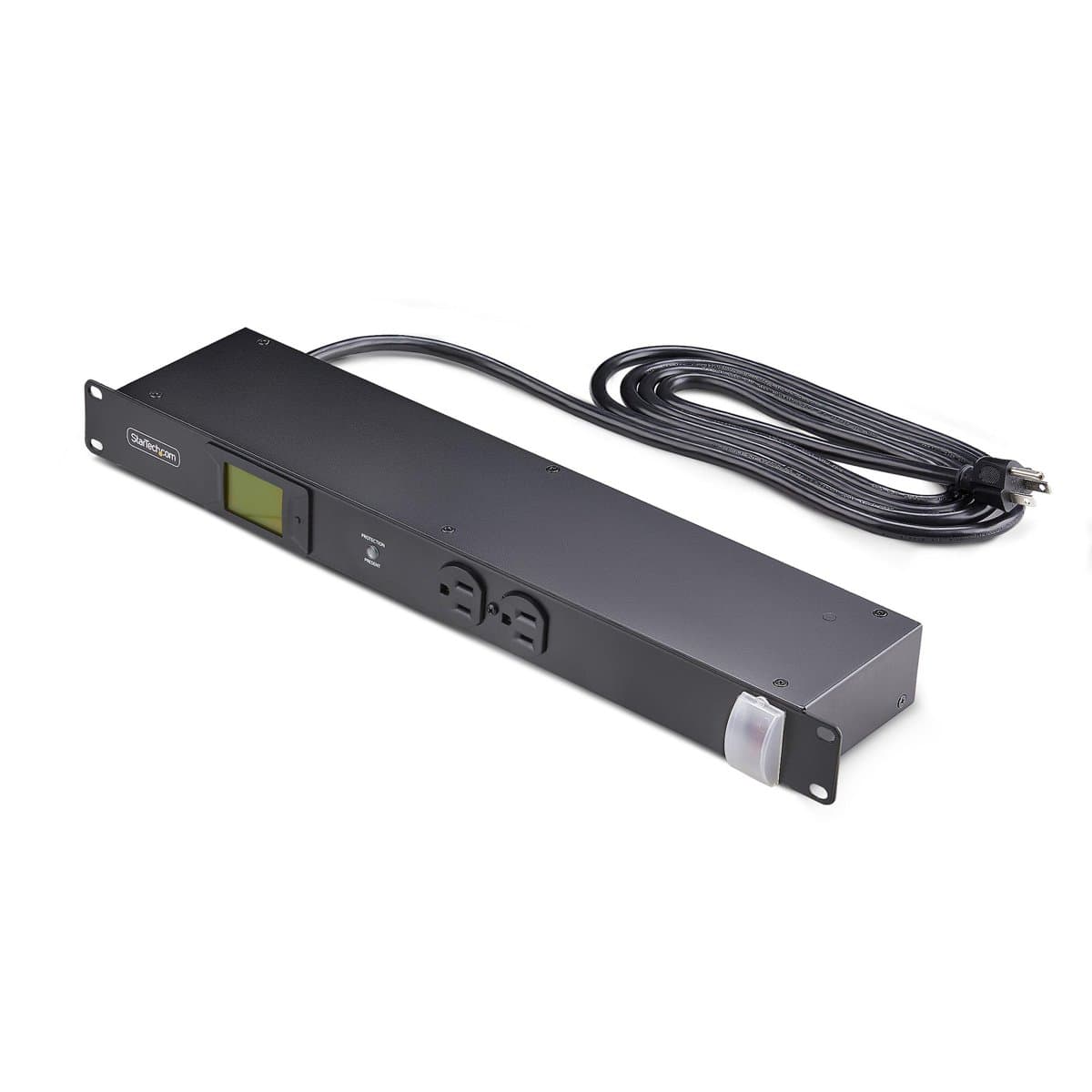 StarTech 12-Outlet Horizontal PDU, 1U Rackmount, 120V/15A, Metered