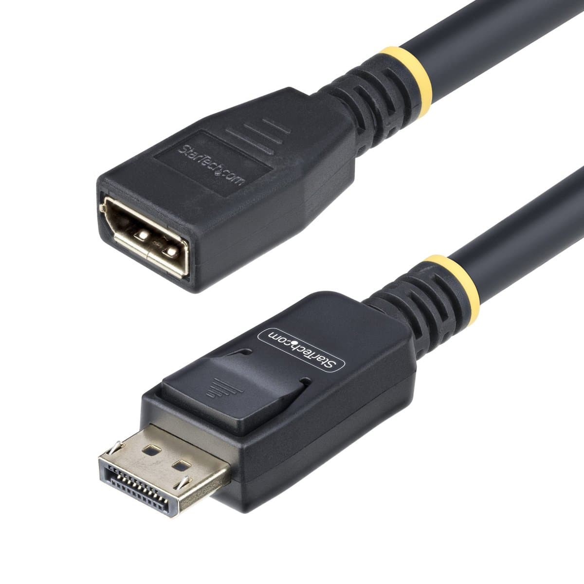 StarTech 10 ft DisplayPort 1.4 Extension Cable, 8K 60 Hz, Male/Female Port Saver, TPE, Black