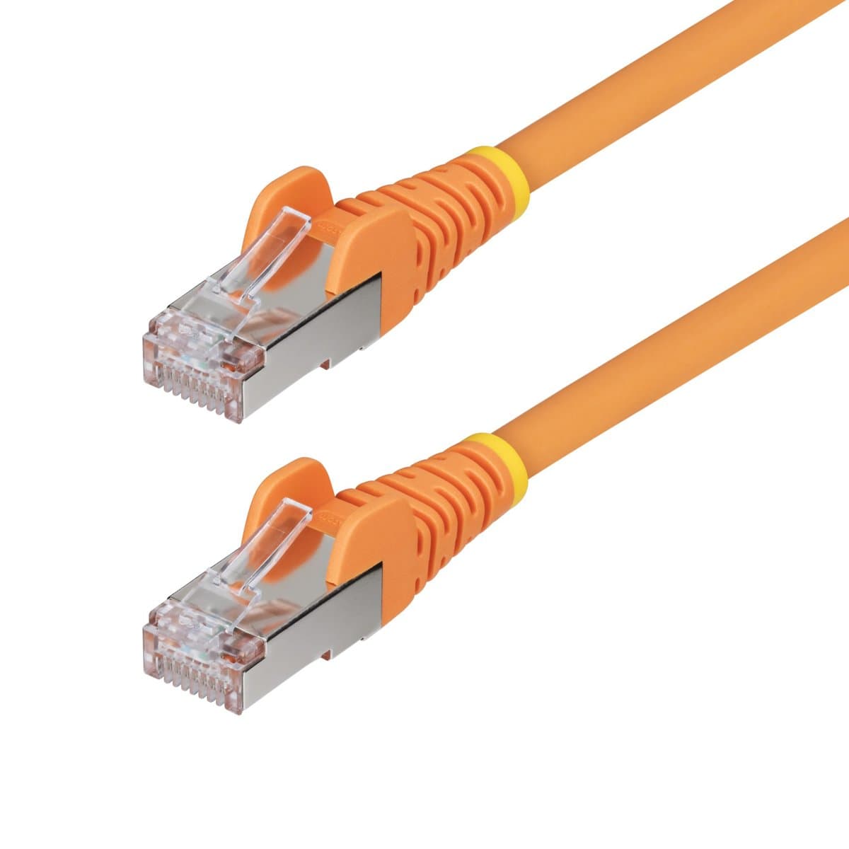 StarTech 1ft Orange Cat6a Ethernet Cable, 10GbE, S/FTP, 100W PoE++