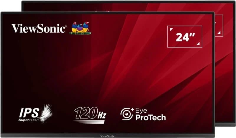 ViewSonic 24in IPS Dual Pack Head-Only Monitors