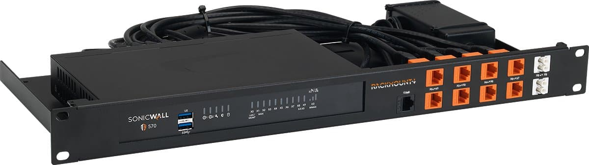 Rackmount.IT RM-SW-T12, Firewall Rack Mount, 19 inch, Black, 1.16kg