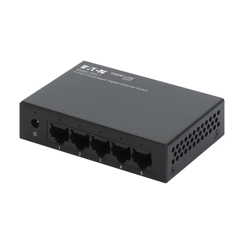 Eaton 5-Port Gigabit Ethernet Switch, Unmanaged, 10/100/1000 Mbps