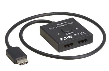 Eaton 2×1 HDMI Switch, 4K 60Hz, HDR, HDCP Passthrough