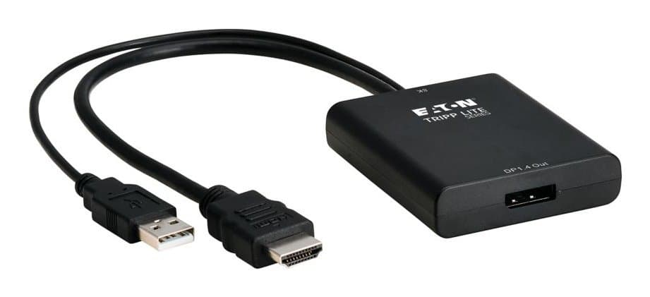 Eaton 8K HDMI to DisplayPort Active Converter, USB Powered, 1 ft