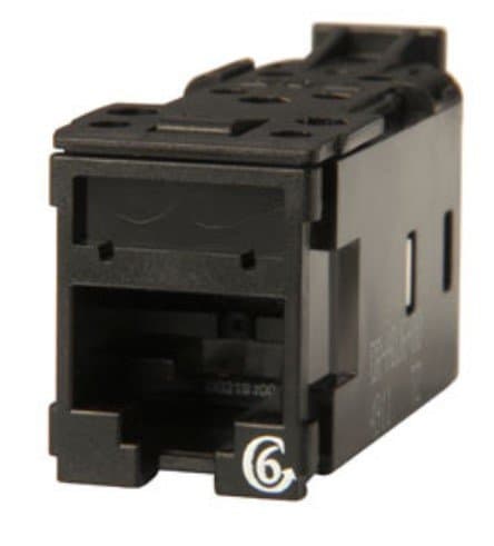 Legrand Hdjackcat6clarity25pkblk