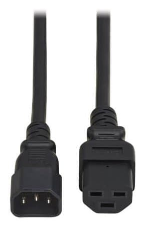 Eaton Power Cord C14 C21 Heavy-Duty 15A 250V 14 Awg 2.5ft 0.6 M Black