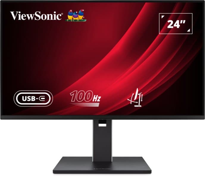 Viewsonic VG2452 24in IPS Monitor, 1920 × 1080, USB-C 65W, 100Hz