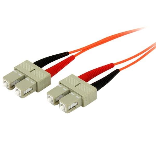 StarTech Multimode Fiber Optic Cable SC/SC, 3m, OM2, 50/125µm, OFNP Plenum