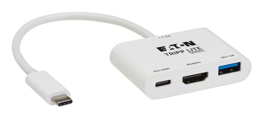 Eaton USB-C Multiport Adapter, 4K@60Hz HDMI, USB-A/C Hub, 140W Charging