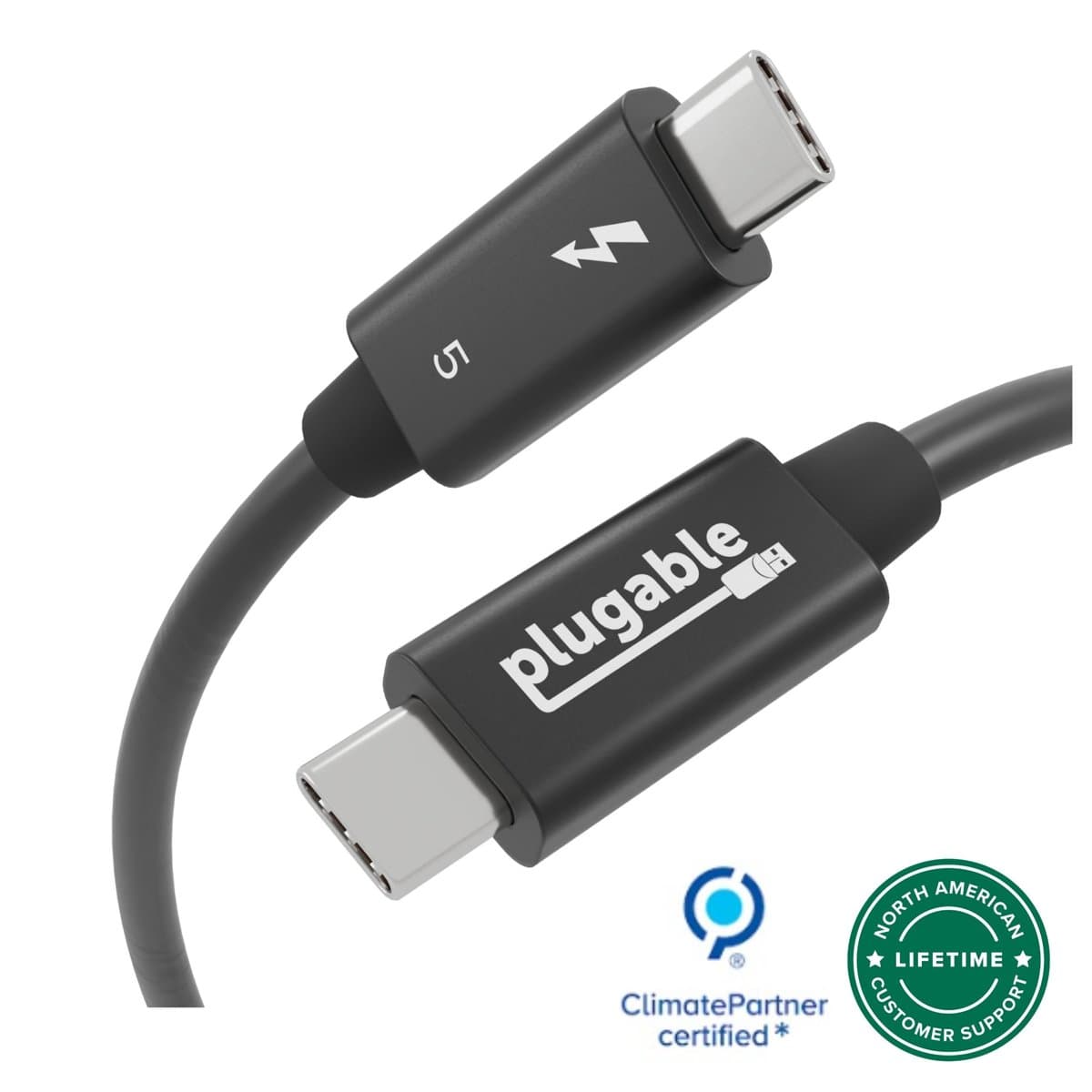 Plugable Thunderbolt 5 80GBPS 240W Cable