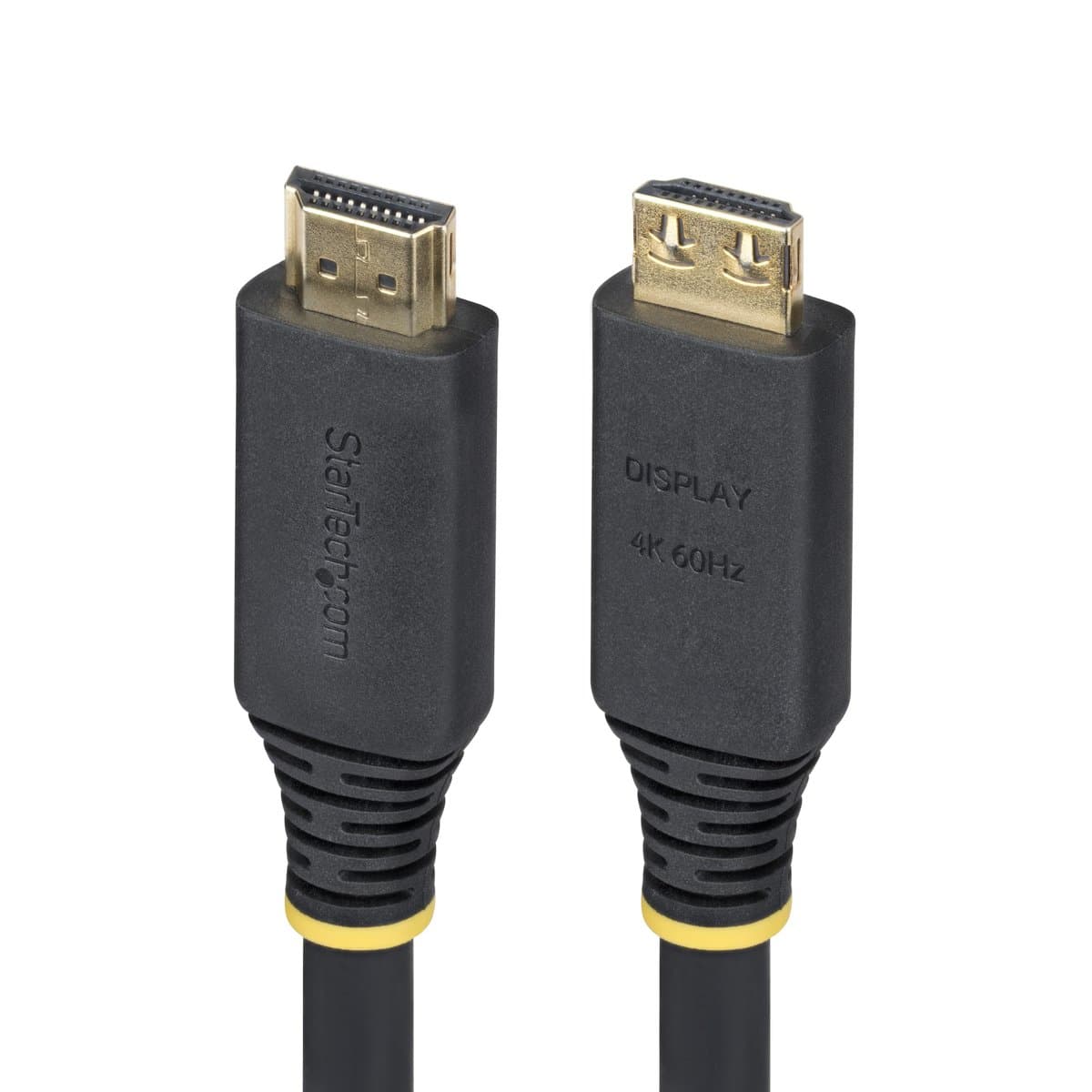 StarTech 35ft High-Speed HDMI 2.0 Cable, 4K 60Hz, Gripping Connectors, HDR10