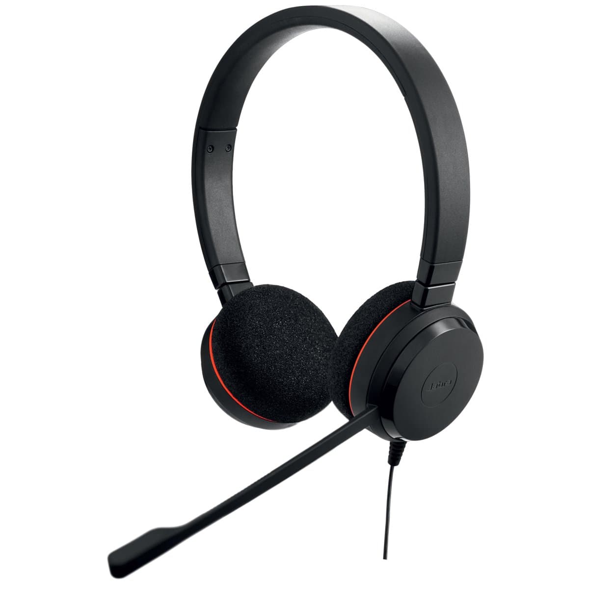 Jabra Evolve 20 UC Stereo, Wired USB-C/USB-A Headset, UC-Certified, Black