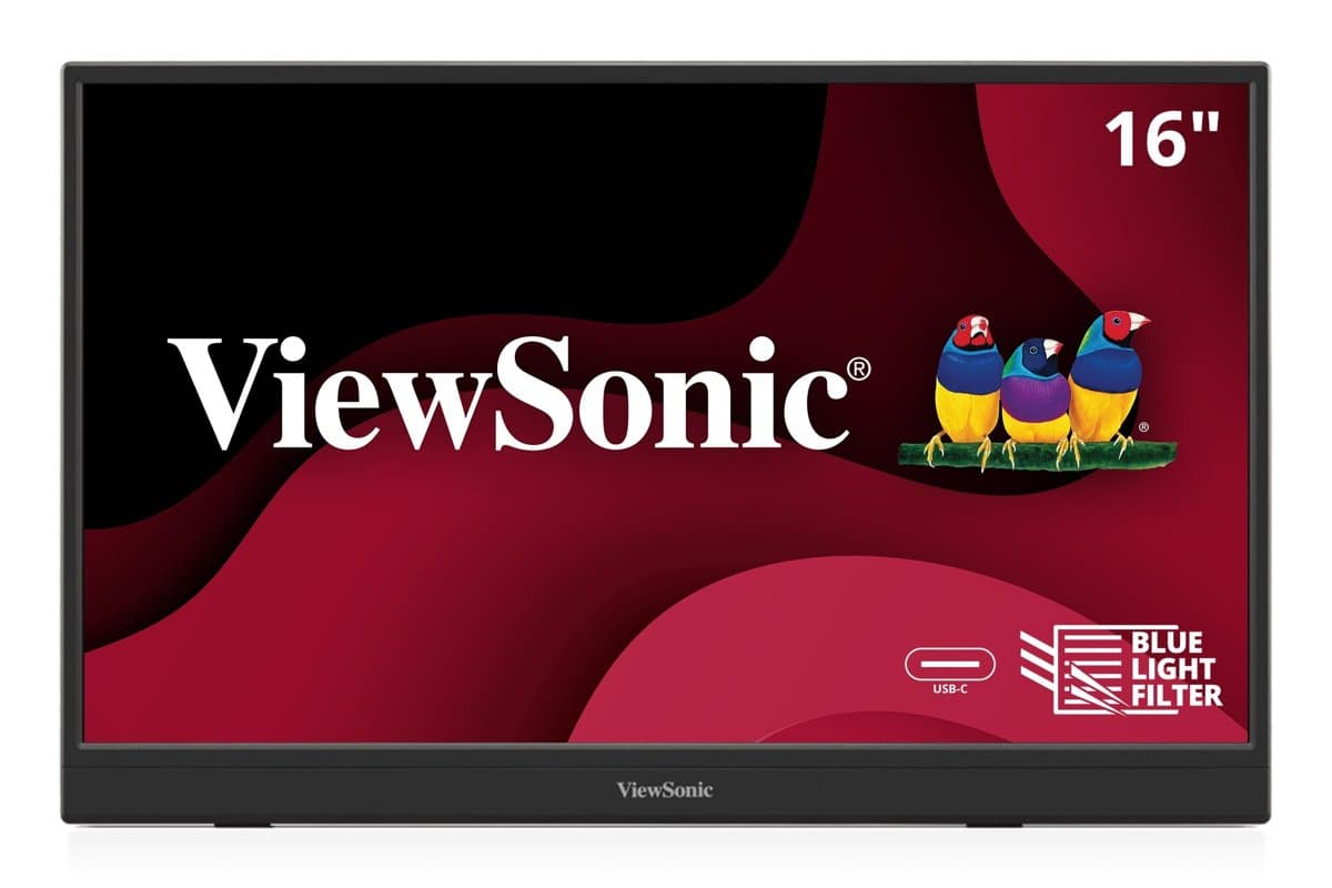 ViewSonic 15.6in Portable 1080p IPS Monitor With USB C And Mini-HDMI