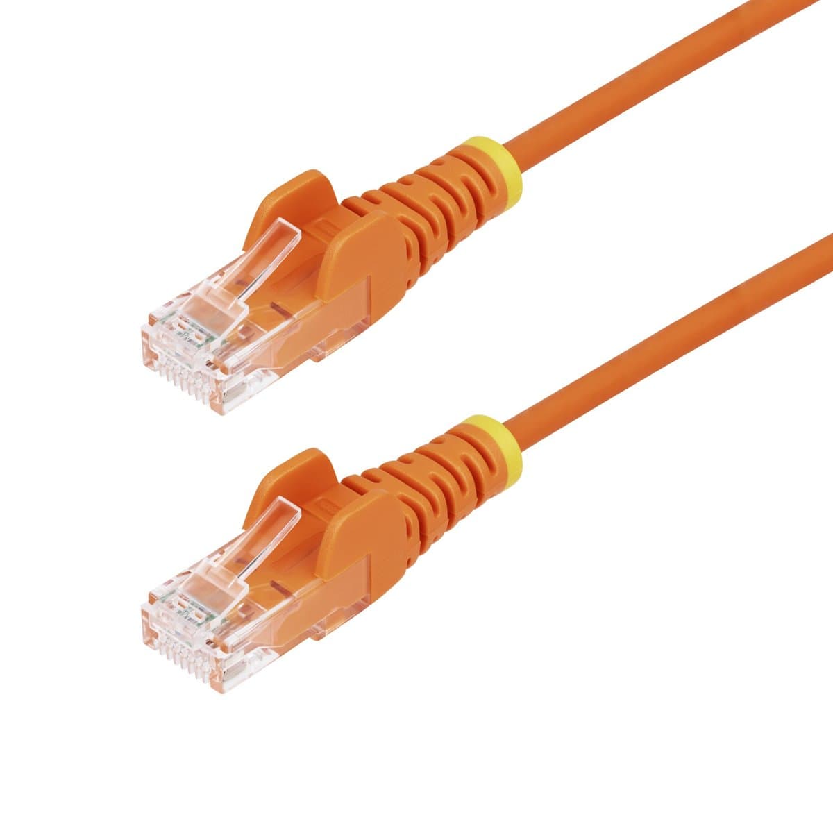 StarTech Slim CAT6 Ethernet Cable, Network Patch Cord, 4ft, 100W PoE, Orange