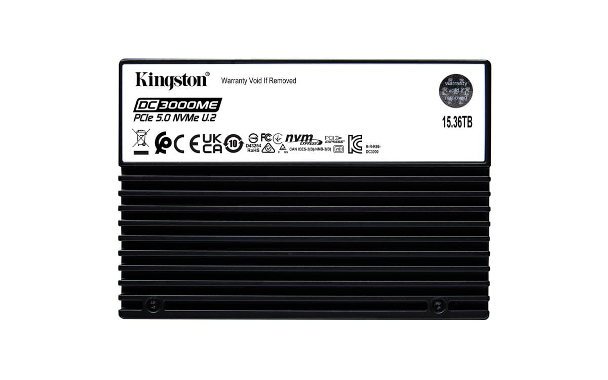 Kingston DC3000ME U.2, 15.36TB, PCIe 5.0 NVMe, 14000 MB/s Read, Enterprise SSD