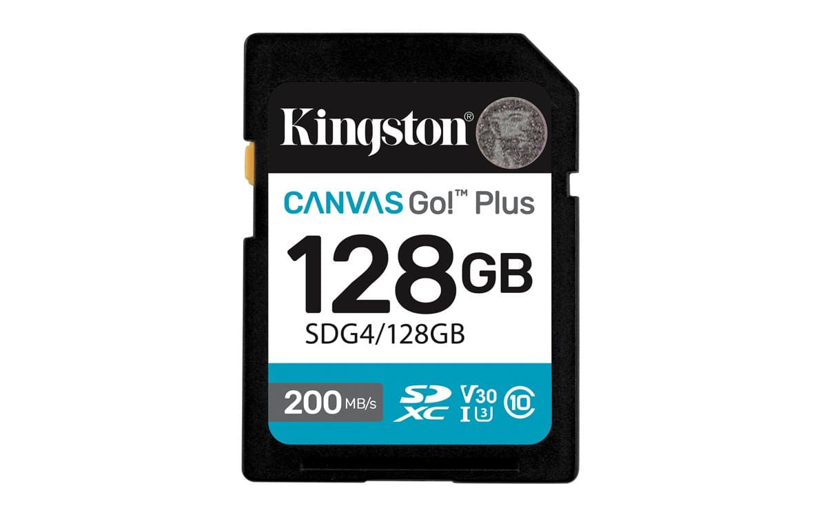 Kingston Canvas Go! Plus, 128GB SDXC Card, 200MB/s Read, UHS-I