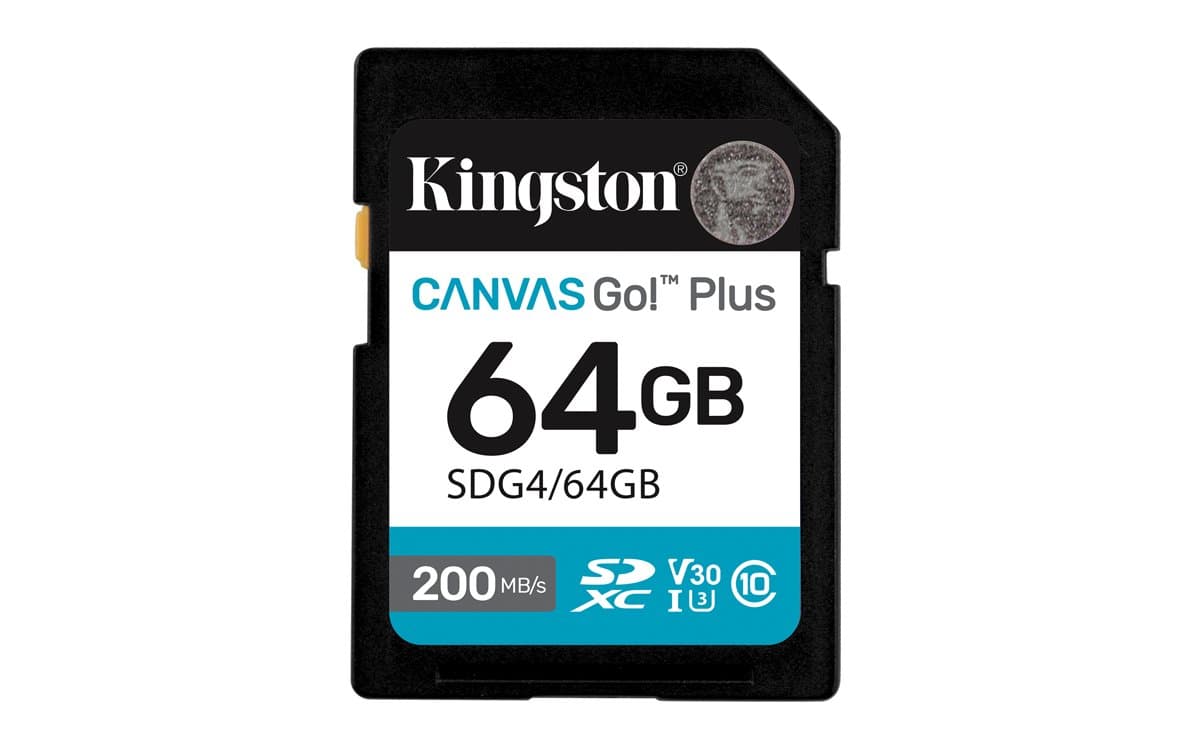 Kingston Canvas Go! Plus, 64GB SDXC, 200 MB/s Read, UHS-I