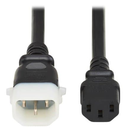 Eaton PDU Power Cords C13 P-Lock C14 Heavy-Duty 15A 250V 14AWG 3ft Black