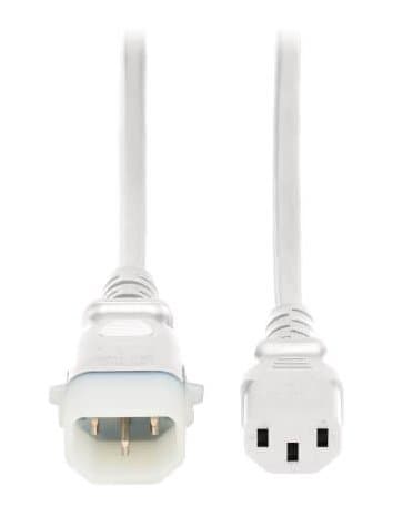 Eaton PDU Power Cords C13 P-Lock C14 Heavyduty 15A 250V 3ft White 6 Pack