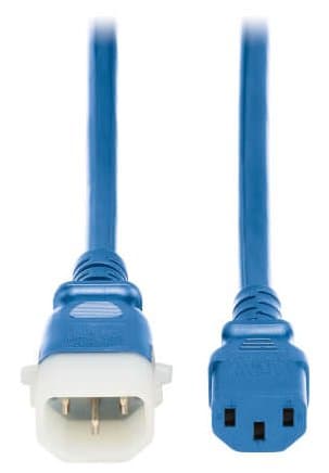 Eaton PDU Power Cords C13 P-Lock C14 Heavy-Duty 15A 250V 3ft Blue 6 Pack