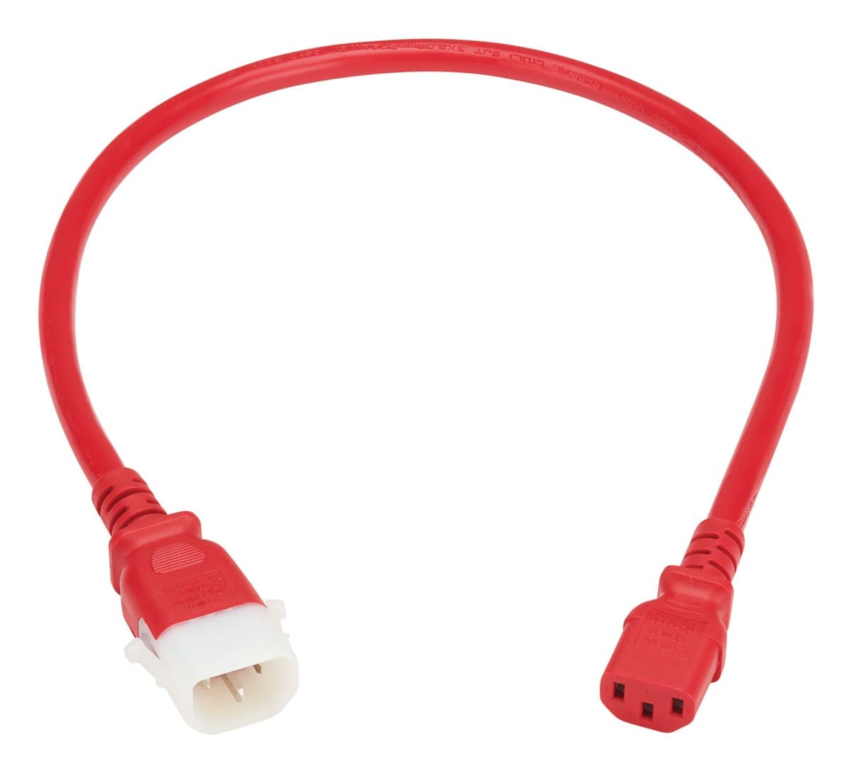 Eaton PDU Power Cords C13 P-Lock C14 Heavy-Duty 15A 250V 2ft Red 6 Pack