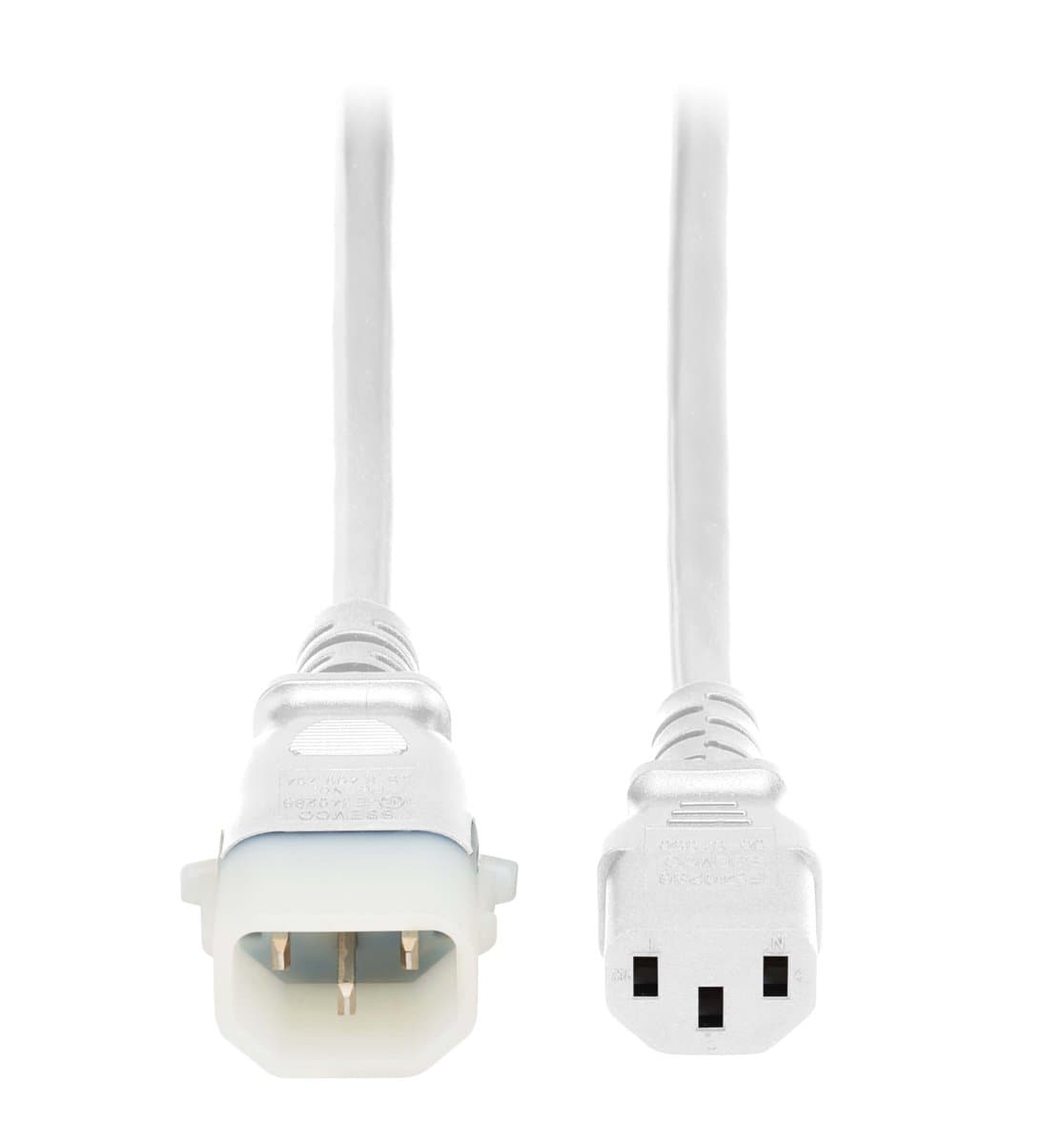Eaton PDU Power Cords C13 P-Lock C14 Heavyduty 15A 250V 6ft White 6 Pack